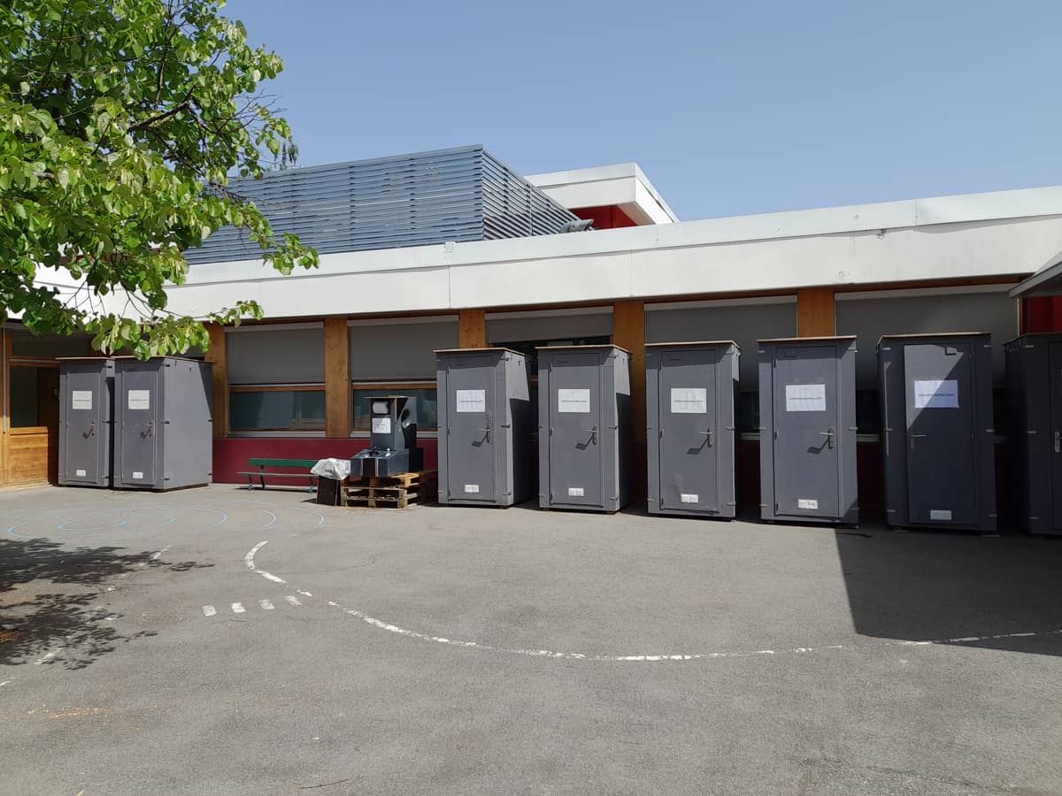 Toilettes sèches durant travaux